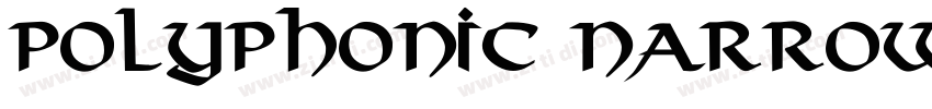 Polyphonic Narrow Bo字体转换